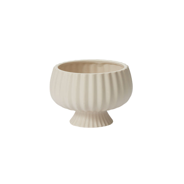 Fluted Ceramic Vase