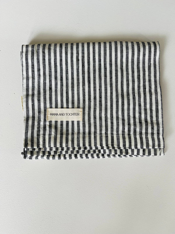 French Linen Pinstripe Tea Towel