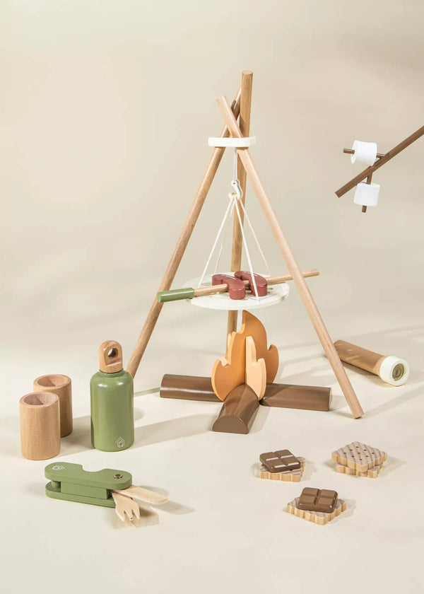 Wooden Camping Playset