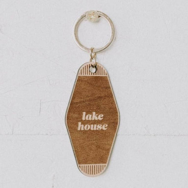 Lake House Retro Keychain