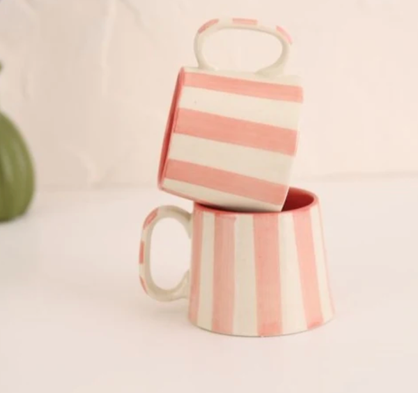 Pink Stripe Mug