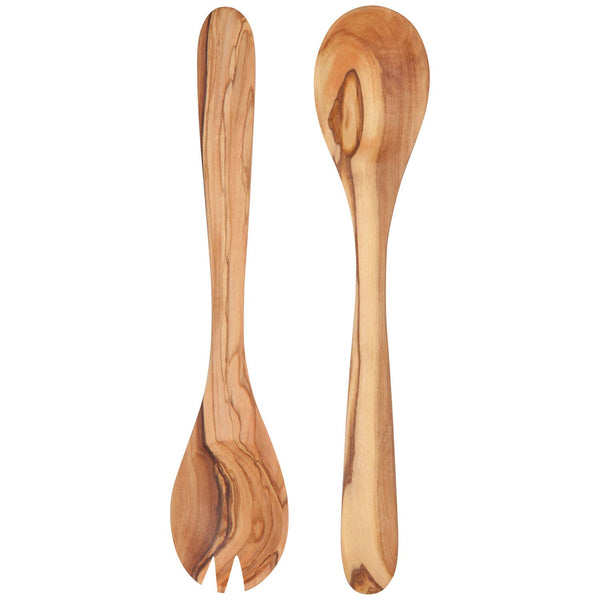 Olive Wood Salad Servers, Set of 2